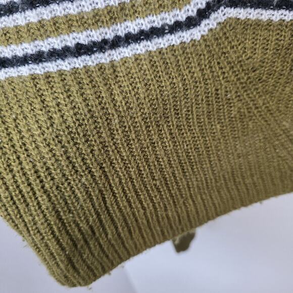 Urban Outfitters Green White Striped Oversized Preppy Streetwear Sweater Size S - Picture 9 of 12